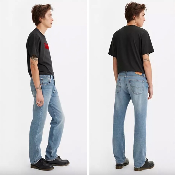 Levi's - 501 Original Fit Jeans - Meet Me at The Greek - Medium Wash - Picture 2 of 12